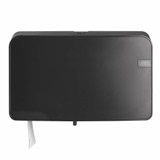 MTS - Toiletpapierdispenser Mini Duo Jumbo QuartzLine Zwart - 1 stuk